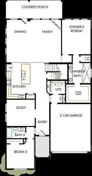 2D floor plan layout of this home in Sandbrock Ranch, Aubrey, TX (Image 5). 2D floor plan layout of this home in Sandbrock Ranch, Aubrey, TX (Image 5).
