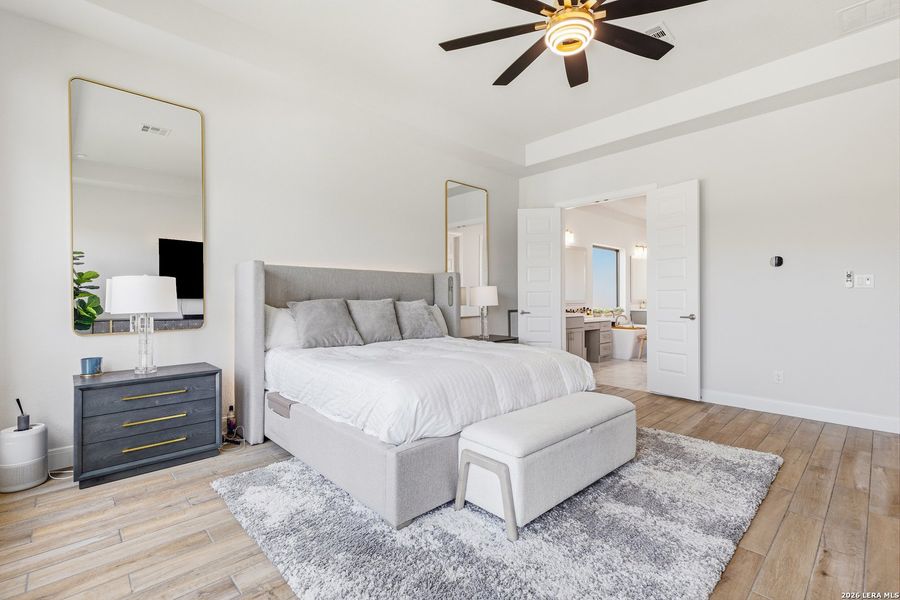 Furnished interior view inside a new home in Megan's Landing, Castroville (Image 39). Furnished interior view inside a new home in Megan's Landing, Castroville (Image 39).