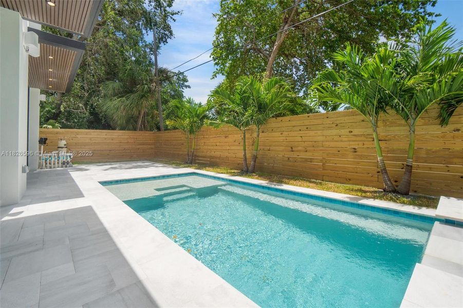Exterior details and patio area of a home in , Miami (Image 33). Exterior details and patio area of a home in , Miami (Image 33).