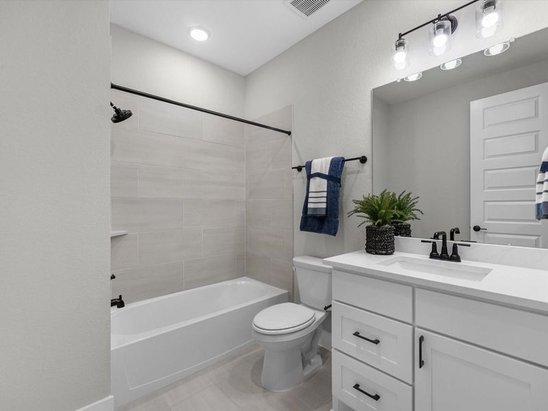 Furnished interior view inside a new home in , Fulshear (Image 39).