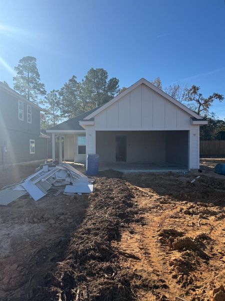 In-progress construction of a new home in River's Edge, Conroe, TX (Image 19).