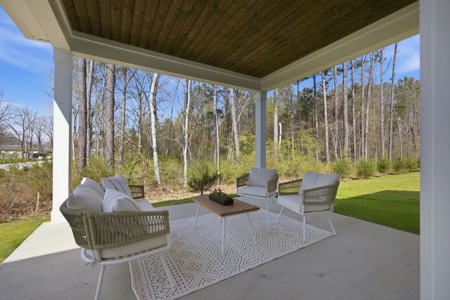 Covered Back Porch - Photo of Model Home