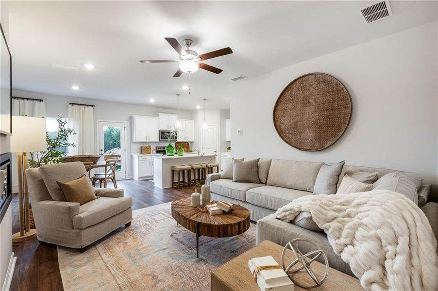 Furnished interior view inside a new home in , Conyers (Image 6).