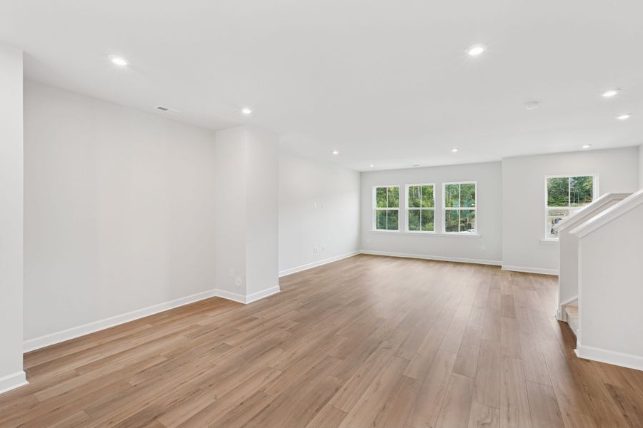 Representative unfurnished interior of a home built from the Nola by Tri Pointe Homes in Holding Village, Wake Forest (Image 10).