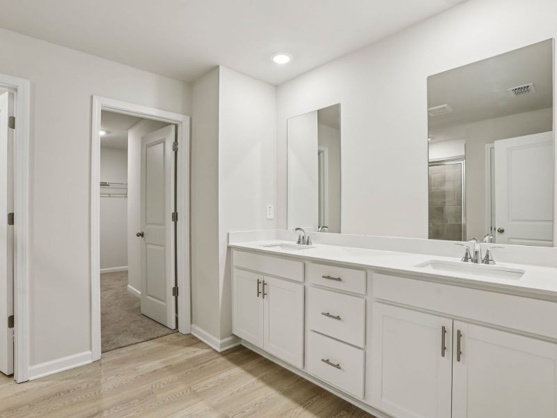 The Johnson Basement floorplan with the Lush White interior package.