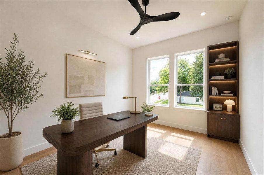 Furnished interior view inside a new home in , Dallas (Image 6).
