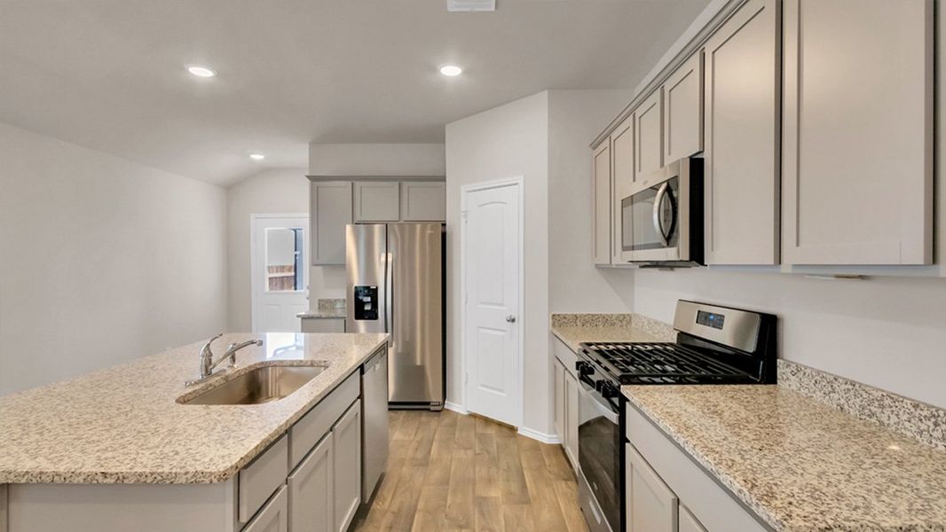 Furnished interior view inside a new home in Southgrove, Kyle (Image 4).