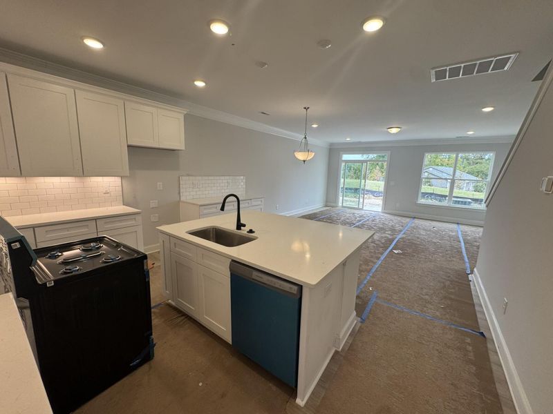 In-progress construction of a new home in Harrisburg Village Townhomes, Harrisburg, NC (Image 9).
