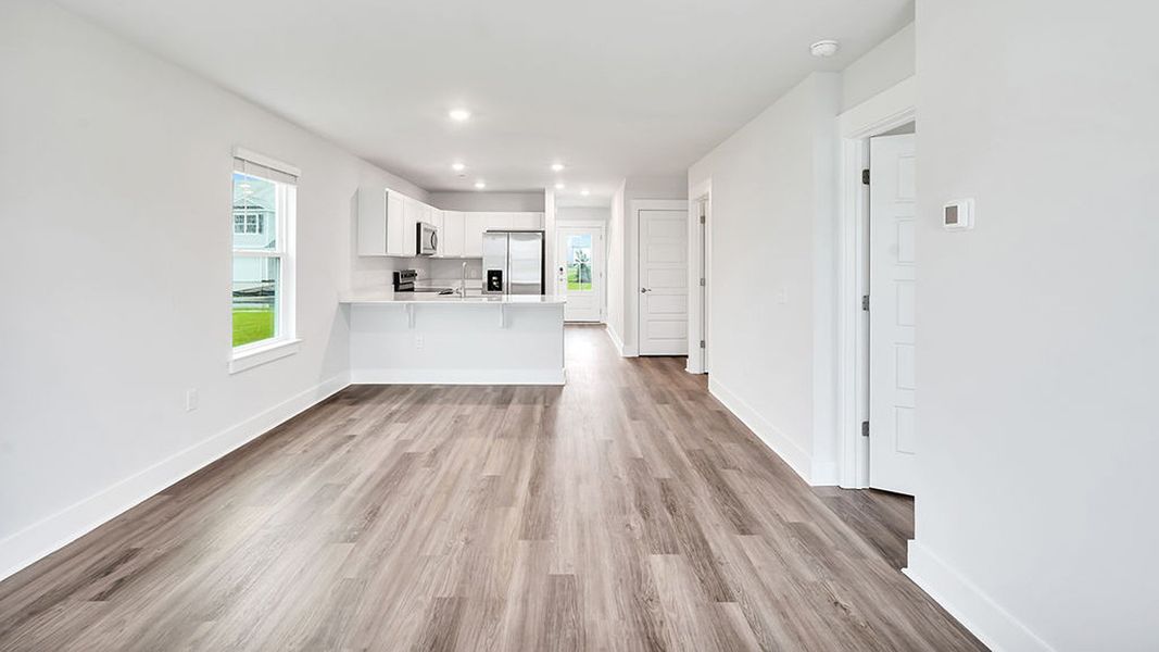 Spacious, unfurnished interior of a new home in The Landing at Sidbury Station, Castle Hayne (Image 18).