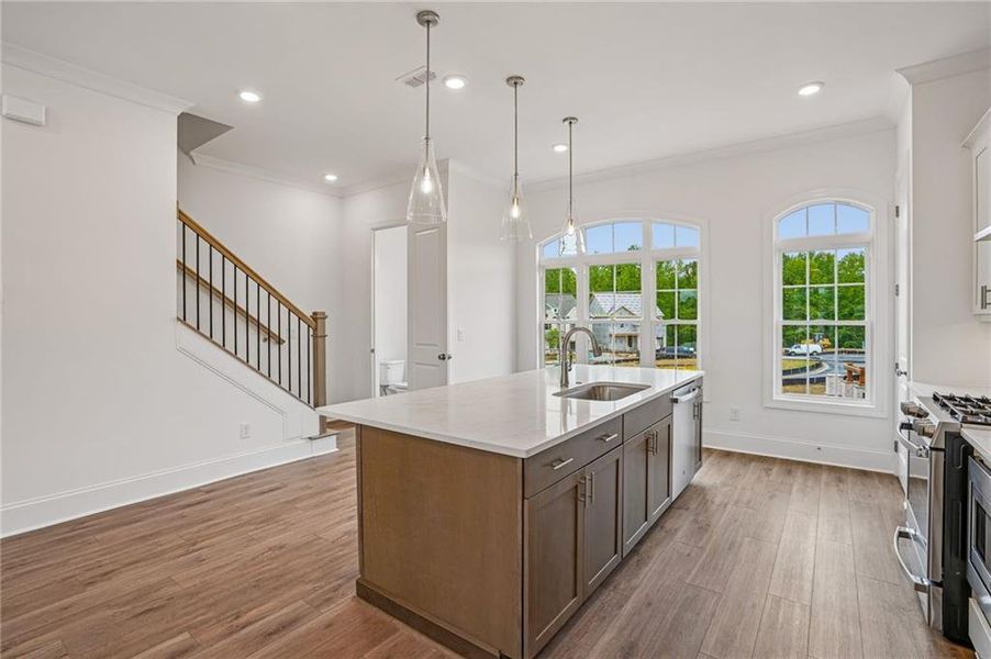 Furnished interior view inside a new home in Waterhaven, Cumming (Image 13).