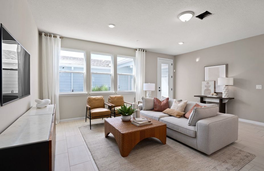 Furnished interior view inside a new home in EverBe, Orlando (Image 3).