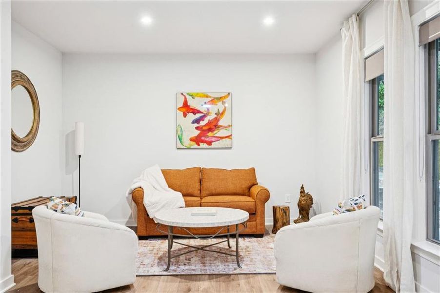 Furnished interior view inside a new home in Parkside at Mason Mill, Decatur (Image 17).