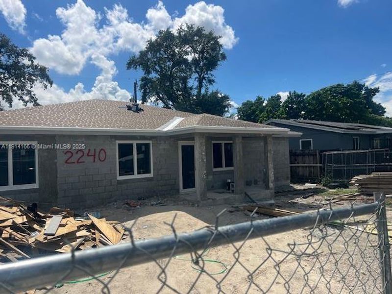 In-progress construction of a new home in , Miami Gardens, FL (Image 15).