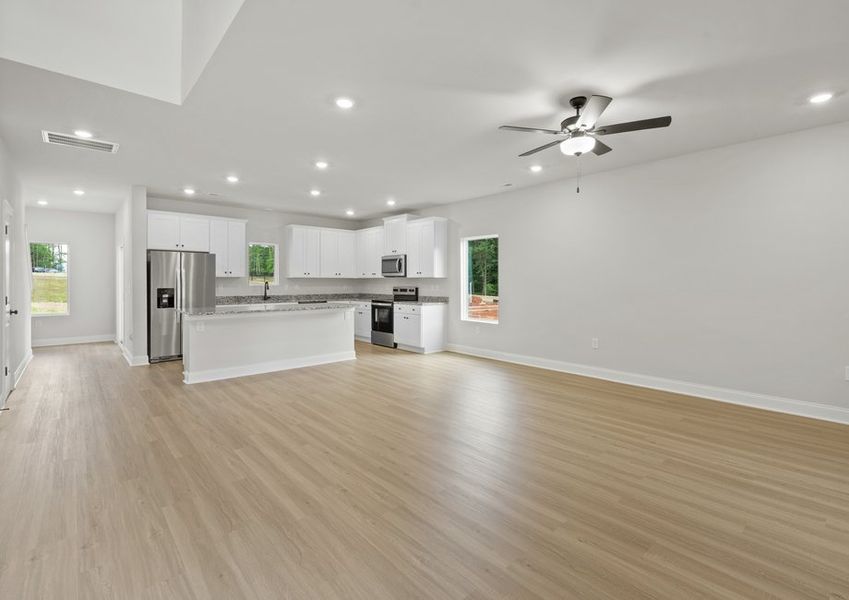 Open-concept living area