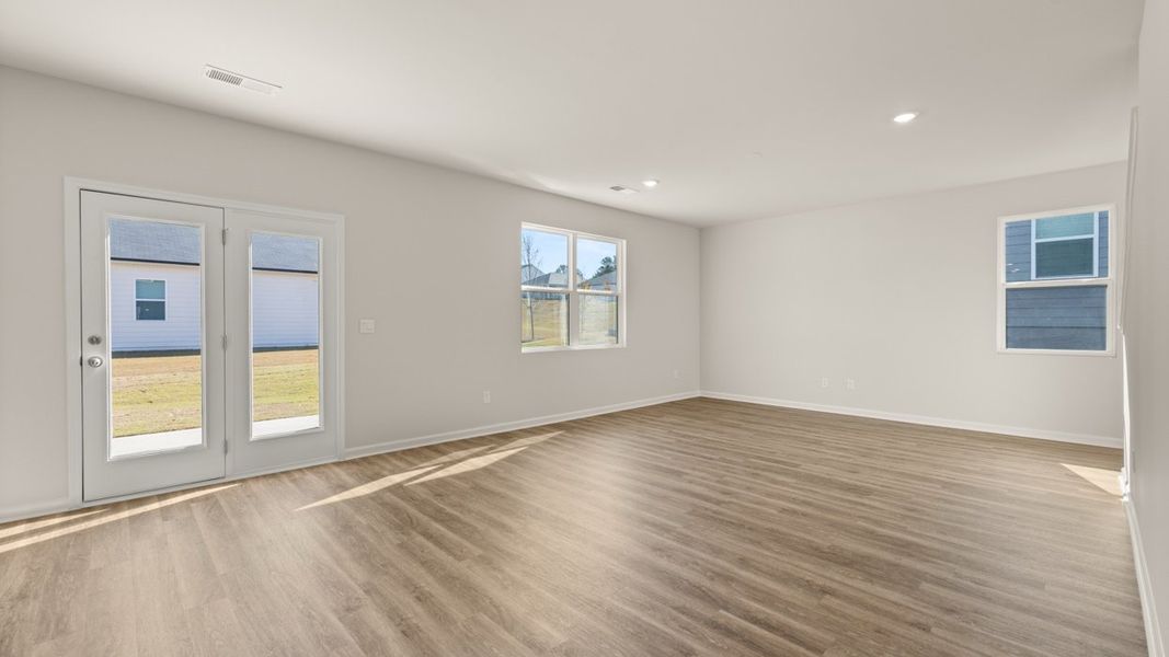 Representative unfurnished interior of a home built from the Galen by D.R. Horton in Teamon Pointe, Griffin (Image 23). Representative unfurnished interior of a home built from the Galen by D.R. Horton in Teamon Pointe, Griffin (Image 23).