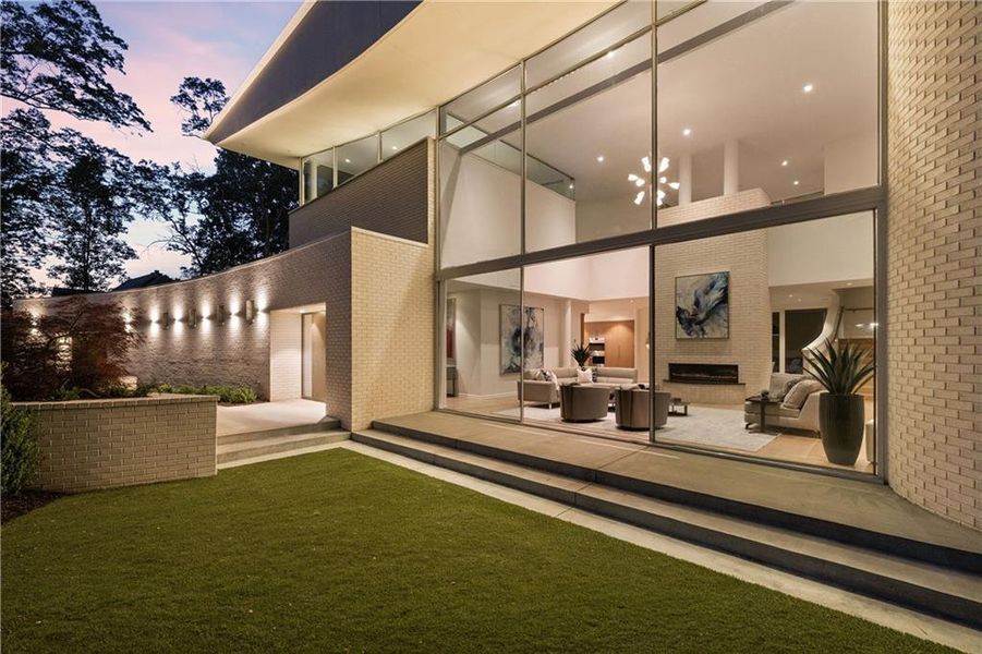 Exterior details and patio area of a home in , Atlanta (Image 46).