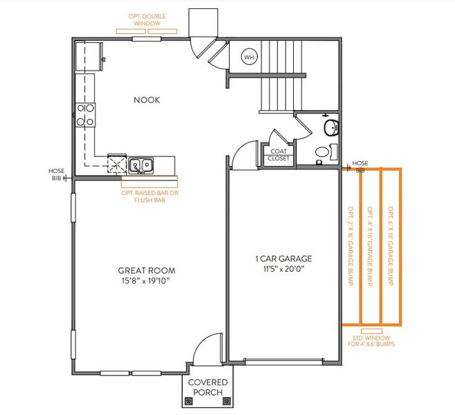 Image 26 representing the Dawson by True Homes in Shay Crossing, Salisbury, NC.