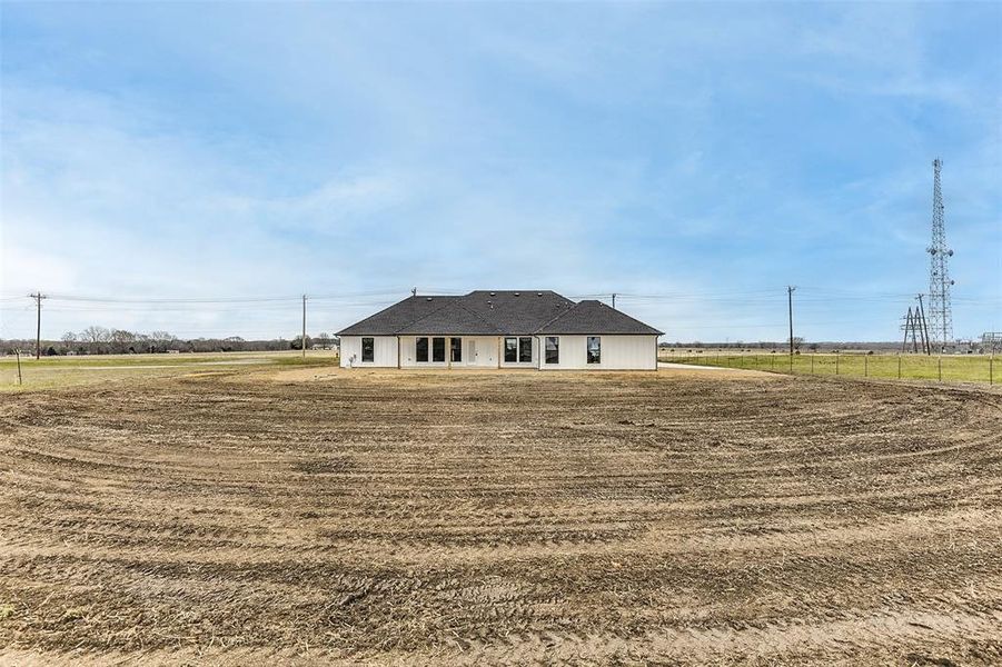 View of rear view of property