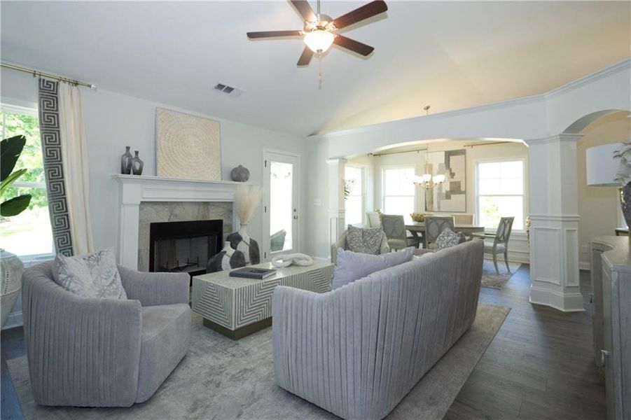 Furnished interior view inside a new home in , Covington (Image 30). Furnished interior view inside a new home in , Covington (Image 30).