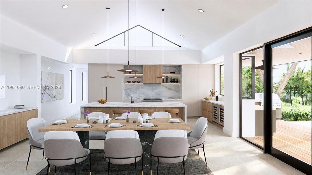 Furnished interior view inside a new home in , Miami (Image 4). Furnished interior view inside a new home in , Miami (Image 4).