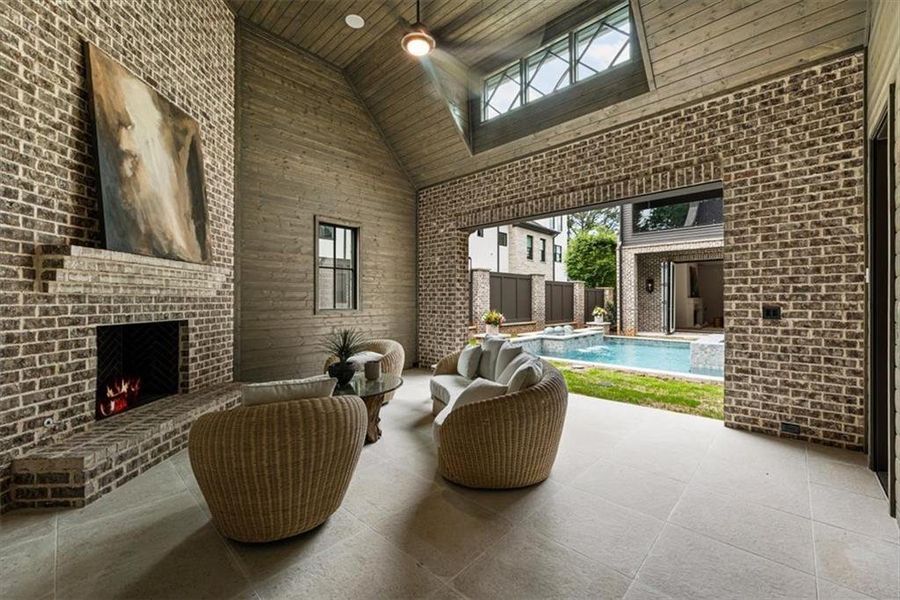 Exterior details and patio area of a home in , Alpharetta (Image 32).