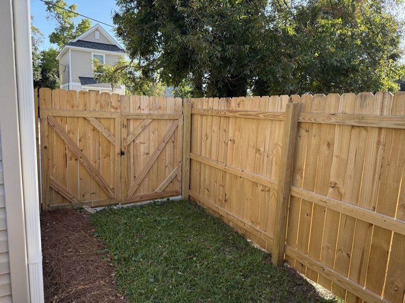 Exterior details and patio area of a home in , North Charleston (Image 28).