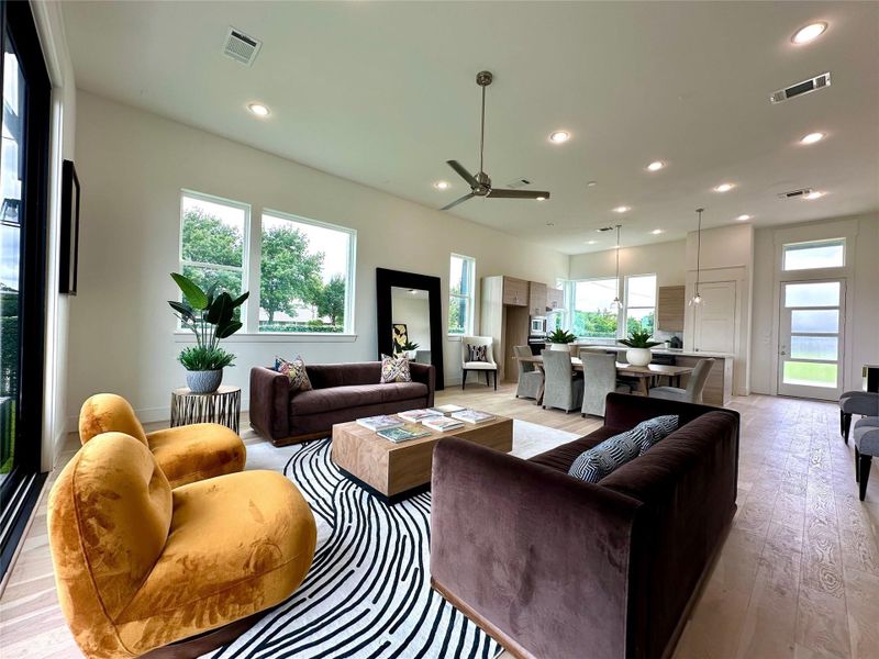 Open Kitchen to Living Space with an Abundance of Natural Light Open Kitchen to Living Space with an Abundance of Natural Light