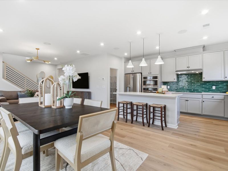 Furnished interior view inside a new home in Ellis Townes, Charlotte (Image 6).