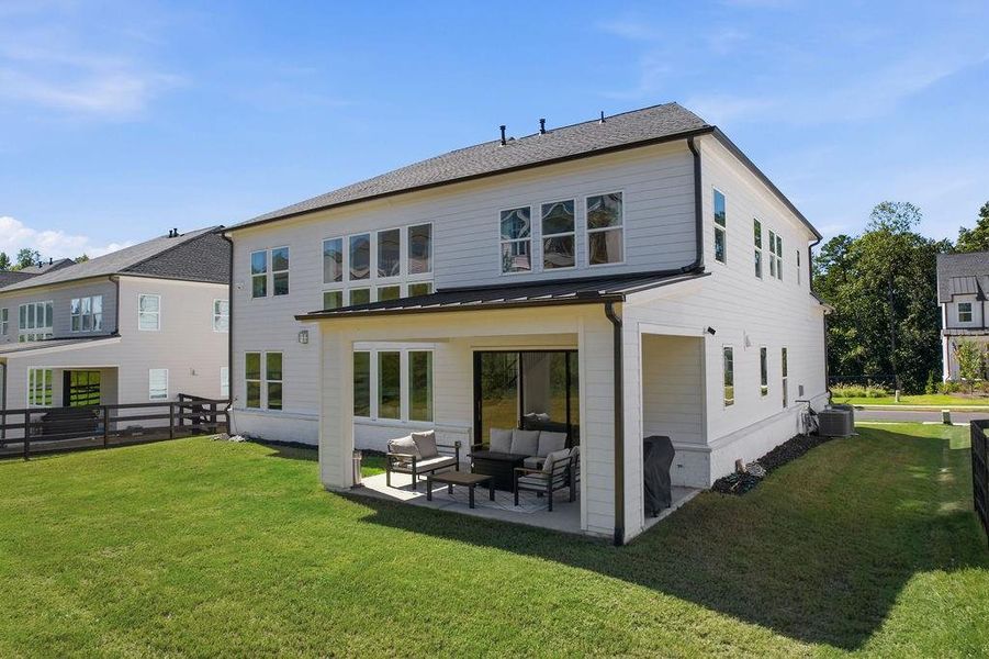 Exterior details and patio area of a home in , Woodstock (Image 29).