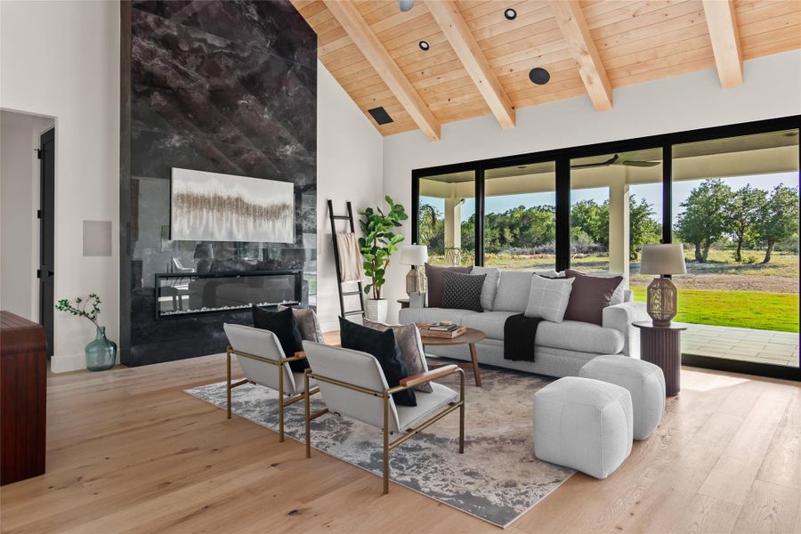 Furnished interior view inside a new home in , Dripping Springs (Image 8). Furnished interior view inside a new home in , Dripping Springs (Image 8).