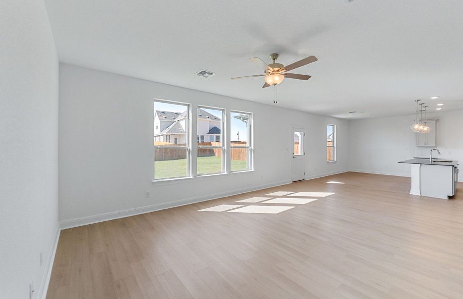 Spacious, unfurnished interior of a new home in Saddleback at Santa Rita Ranch, Liberty Hill (Image 48). Spacious, unfurnished interior of a new home in Saddleback at Santa Rita Ranch, Liberty Hill (Image 48).