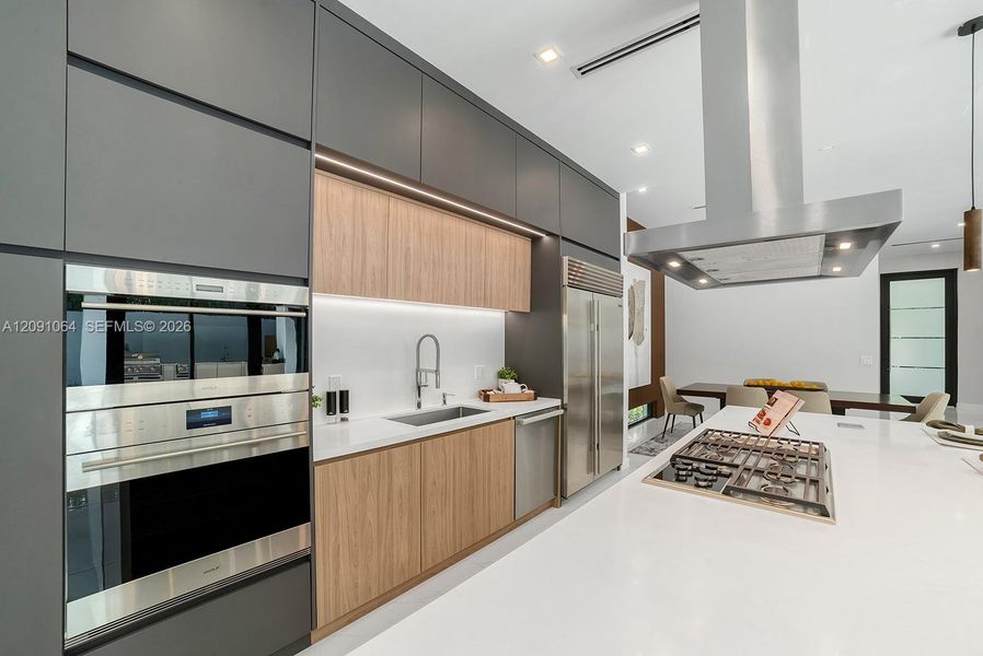 Furnished interior view inside a new home in , Miami (Image 13).