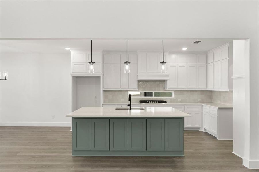 Furnished interior view inside a new home in Valencia on The Lake, Little Elm (Image 9).