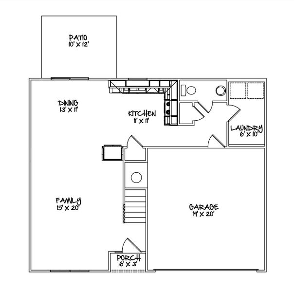 2D floor plan layout of this home in , Edgefield, SC (Image 2).