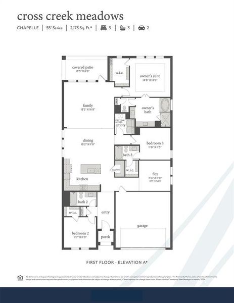Featuring single story living with ample space for the family, our Chapelle plan is your dream home come to life!