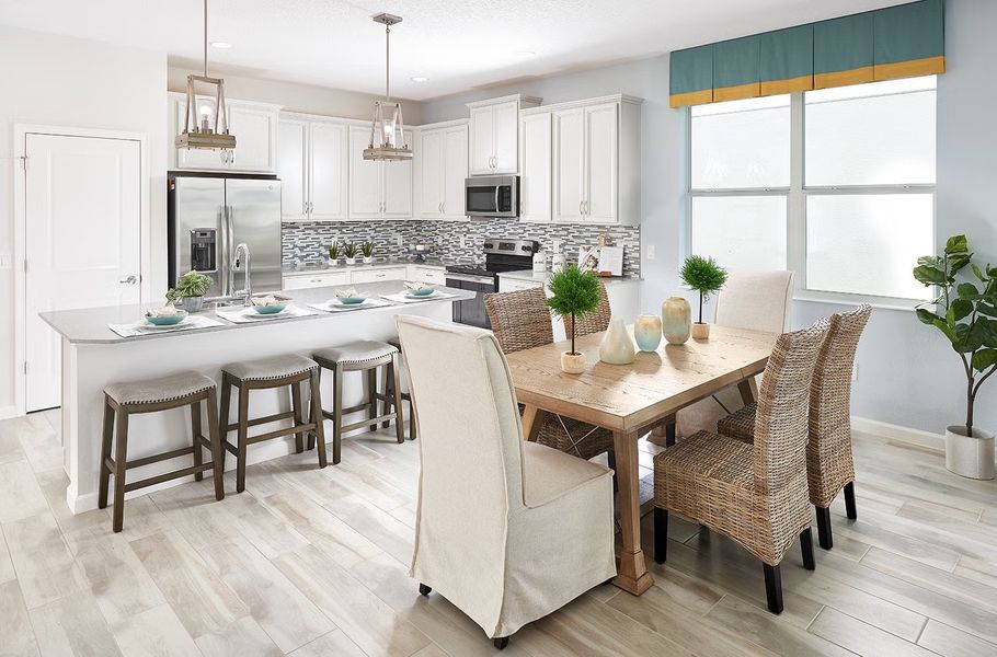 Representative furnished interior of a home built from the Margate II by Park Square Residential in The Sanctuary at Seaire, Parrish (Image 9).