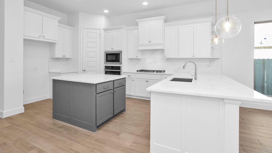 Furnished interior view inside a new home in Artavia 45', Conroe (Image 5).