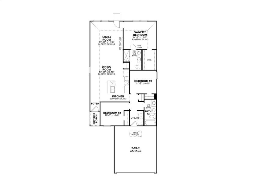2D floor plan layout of this home in Elevon, Lavon, TX (Image 4).