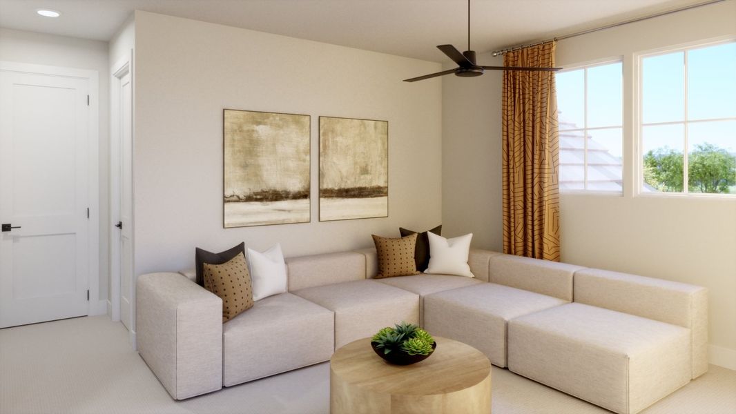 Representative furnished interior of a home built from the 4061 by Risewell Homes in Bluff Haven, Georgetown (Image 10).
