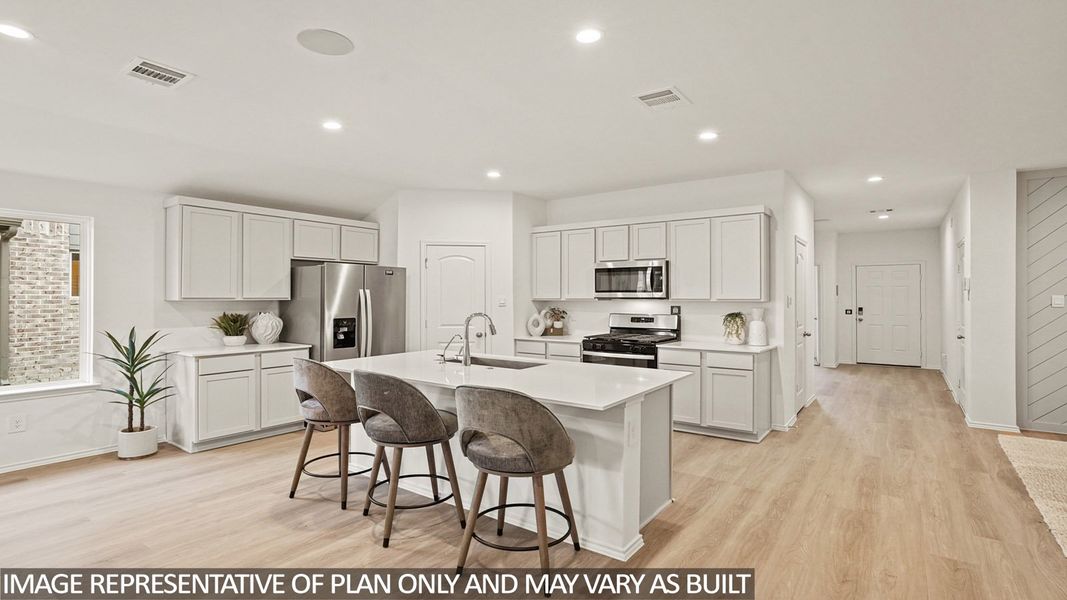 Furnished interior view inside a new home in Porters Mill, New Caney (Image 8).