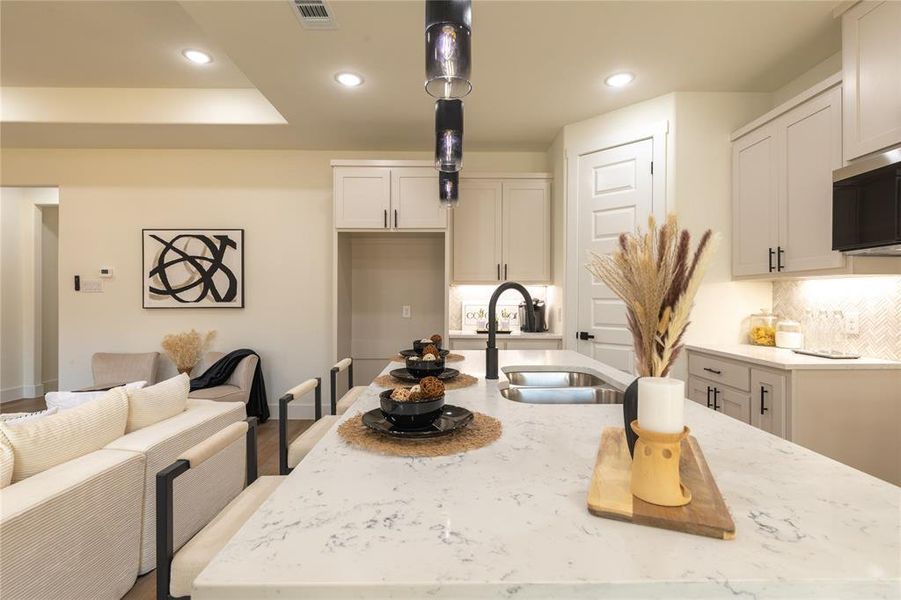 Furnished interior view inside a new home in , Dallas (Image 5). Furnished interior view inside a new home in , Dallas (Image 5).