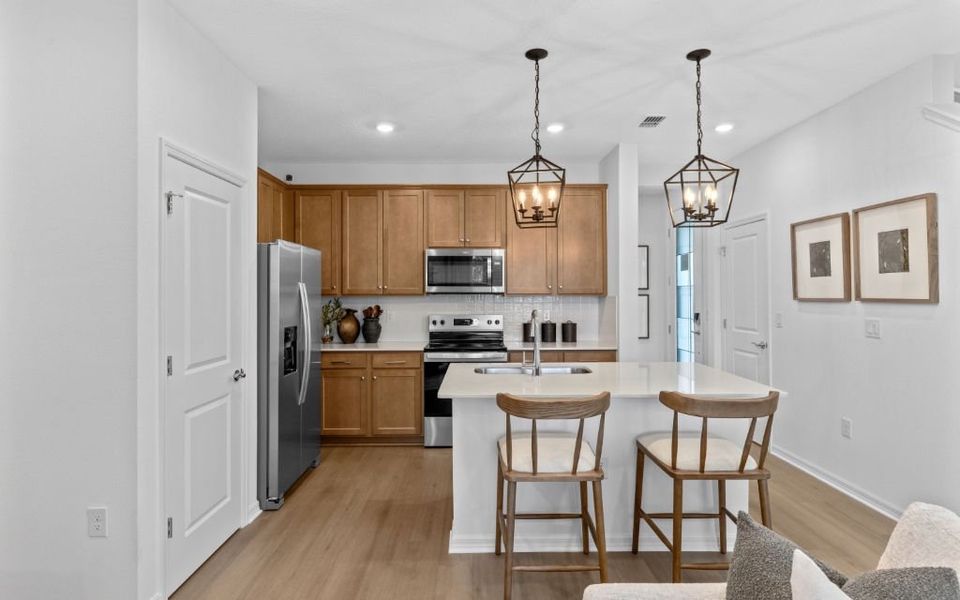 Representative furnished interior of a home built from the Marisol by Pulte Homes in Canopy Preserve, Deland (Image 8). Representative furnished interior of a home built from the Marisol by Pulte Homes in Canopy Preserve, Deland (Image 8).