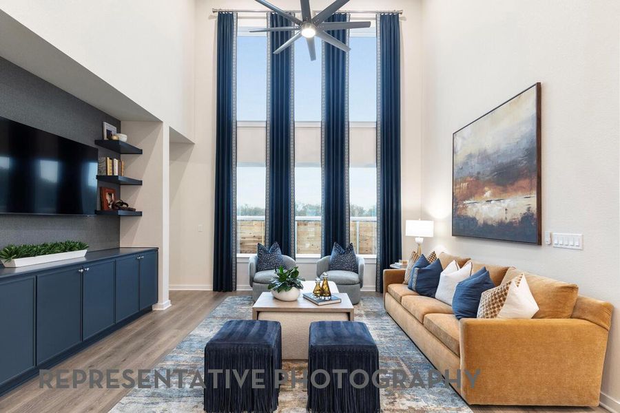 Furnished interior view inside a new home in Palmera Ridge, Leander (Image 13).