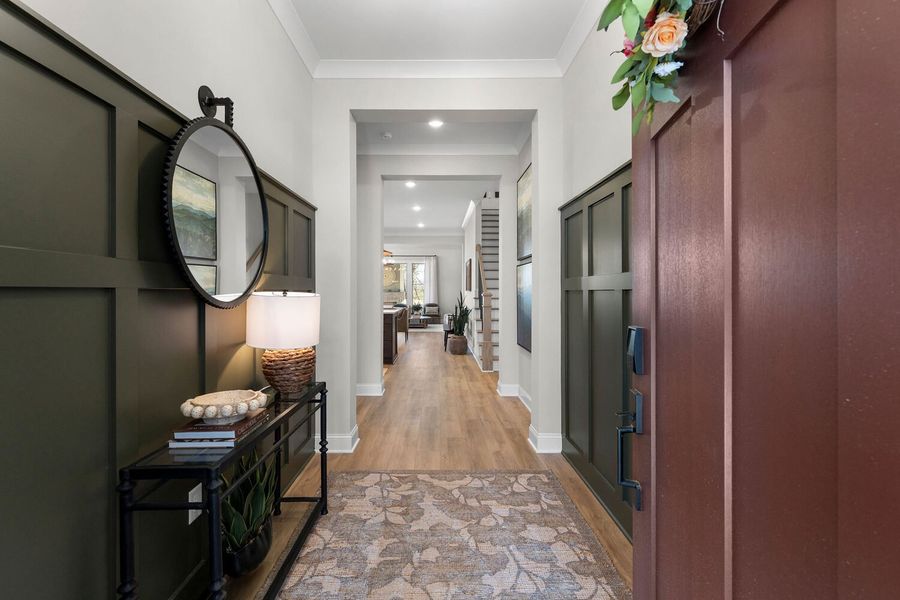 Representative furnished interior of a home built from the The Montclair by JW Collection in Lake Arrowhead, Waleska (Image 3).