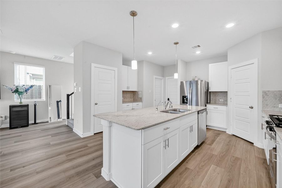 Furnished interior view inside a new home in McClendon Park Village, Houston (Image 16).
