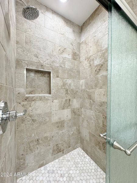 Gorgeous tile shower