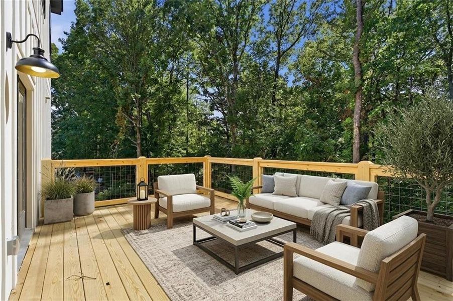 Exterior details and patio area of a home in , Marietta (Image 4).