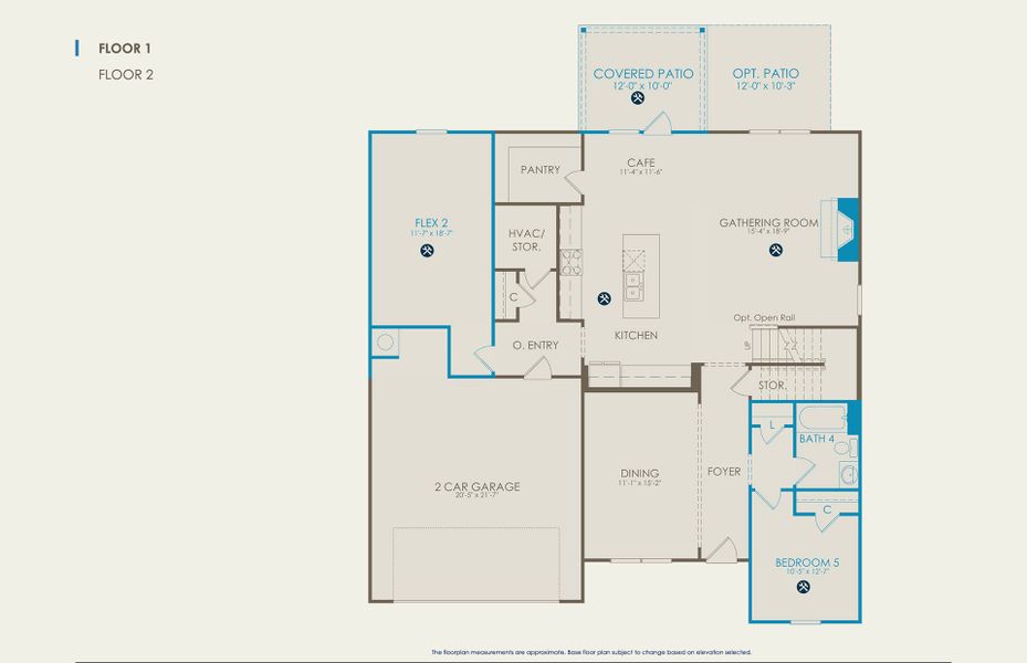 Frazier Floor Plan, Quick Move-In Home, Floor 1