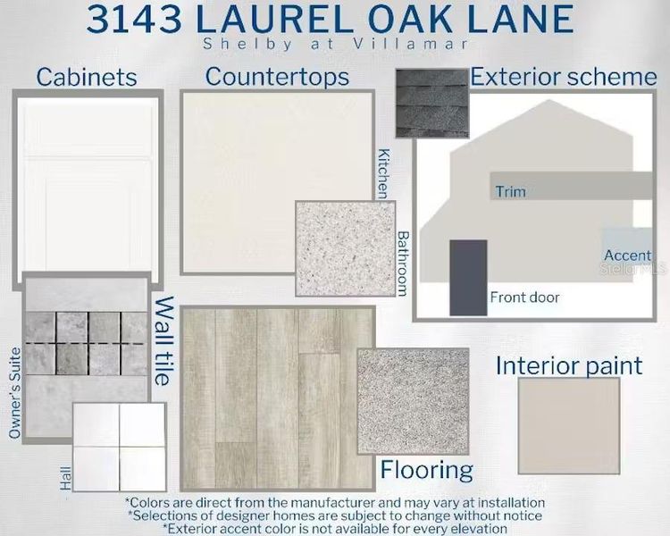 Sample of building materials used in homes in VillaMar, Winter Haven (Image 4).