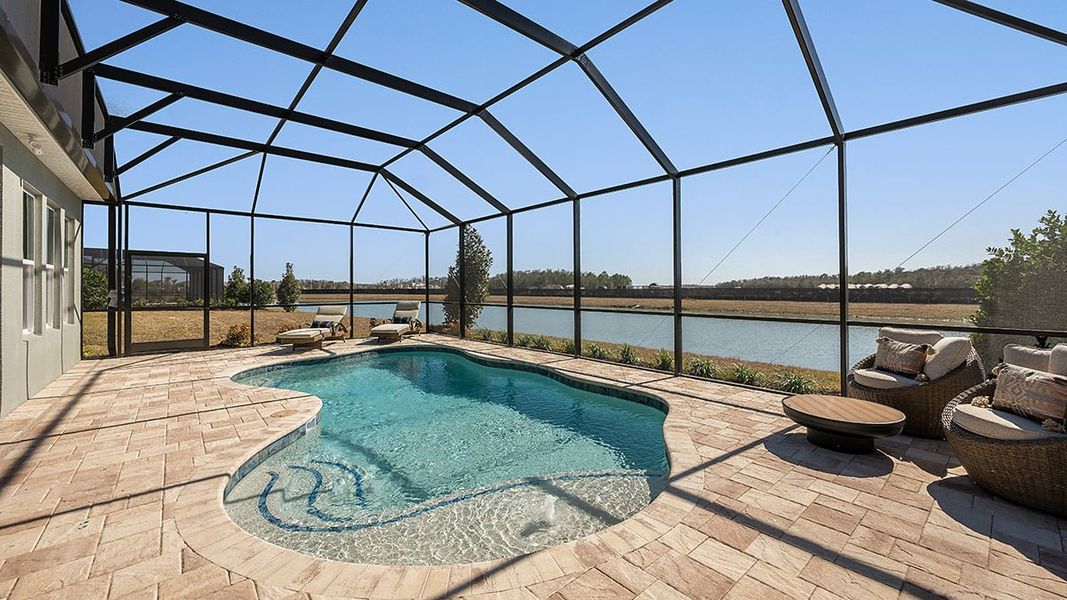 Representative exterior details of a home built from the Lazio II by Taylor Morrison in Westview Community Group Page, Kissimmee (Image 4).